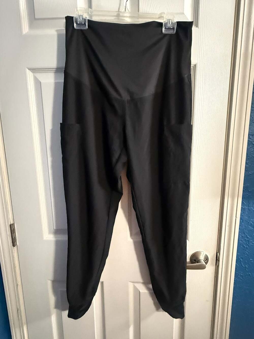 Med Couture Maternity Scrub Joggers Black Size S